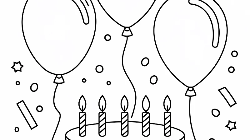 Create Joy with a Happy Birthday Coloring Card