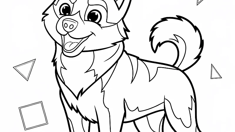 Explore the Fun World of Husky Coloring Pages