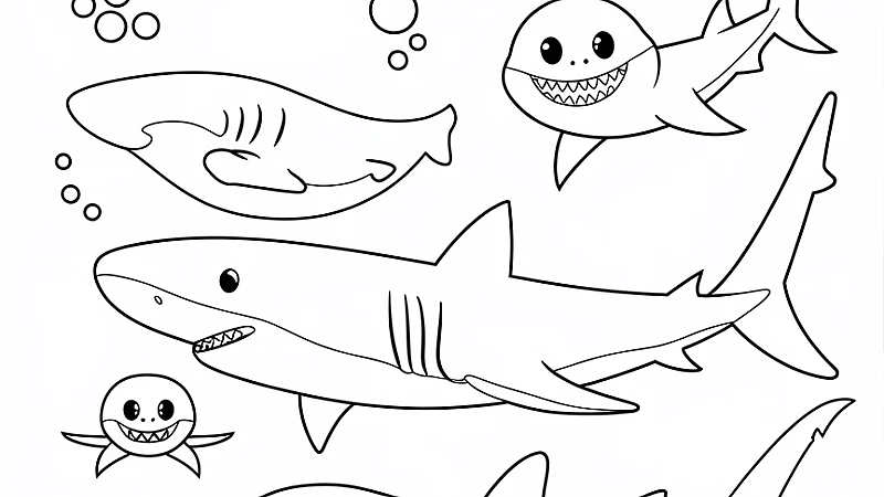 Dive into Fun with Shark Coloring: A Creative Adventure