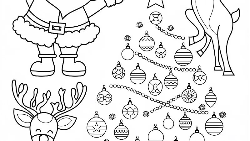 Explore the Joy of Xmas Colouring Pages for Festive Fun