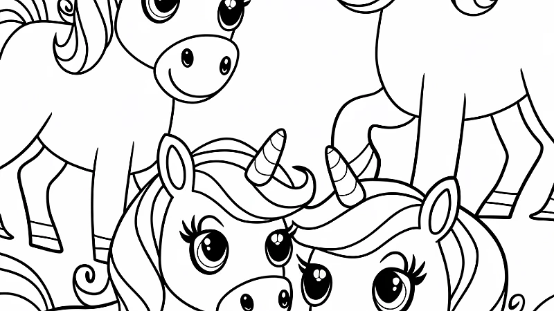 Unicorn Images for Colouring: A Magical Adventure