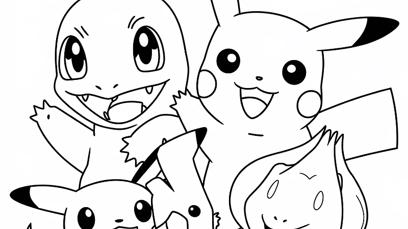Coloring Fun with Cute Pokemon Coloring Pages