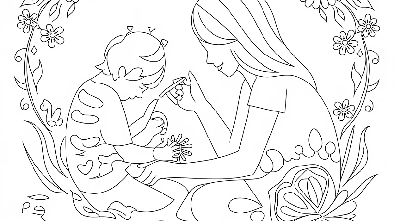 Creative and Fun Mothers Day Coloring Page Ideas for Kids