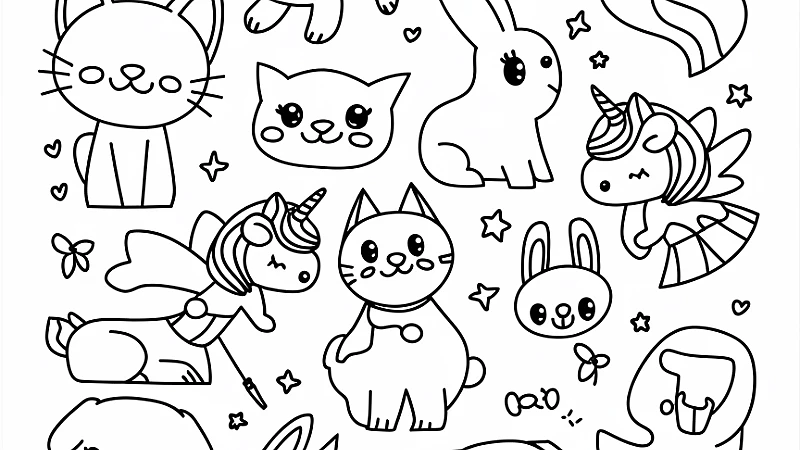Kawaii Cute Coloring Pages: Unleash Your Creativity