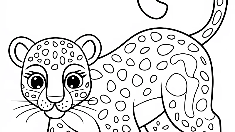 Explore the Wild with a Fun Leopard Coloring Page