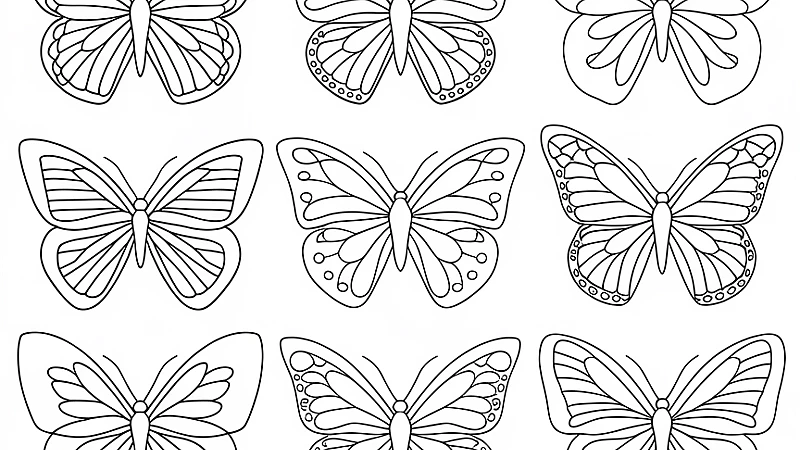 Free Printable Butterfly Coloring Pages for Kids and Adults