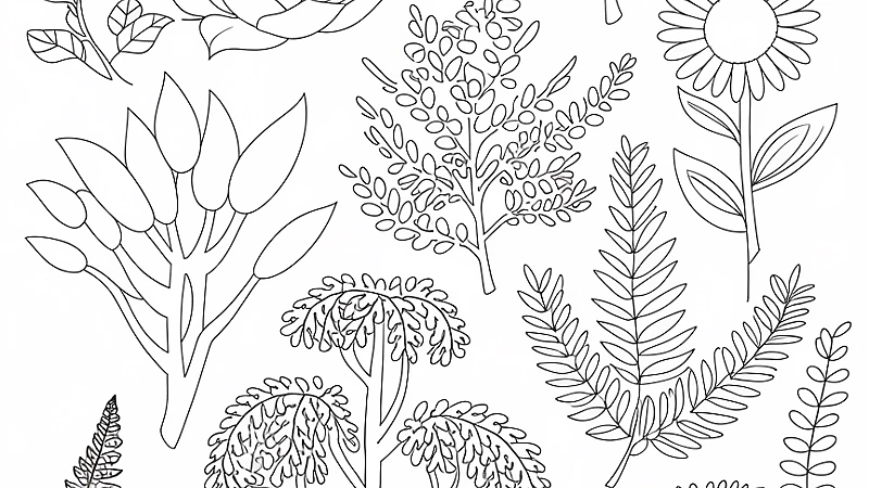 Explore the World of Plant Coloring Pages: A Creative Adventure