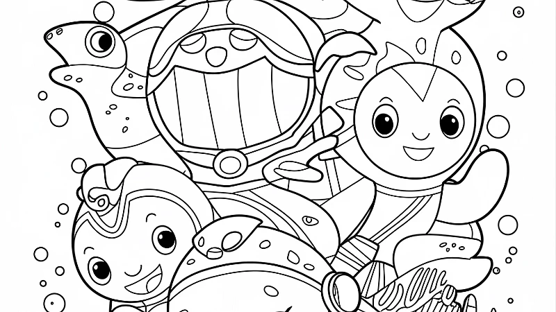 Explore the Depths of Creativity with an Octonauts Coloring Page