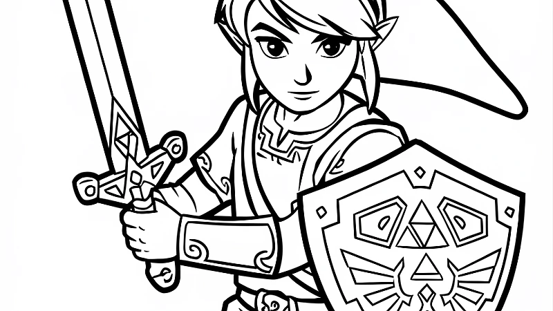 Explore the Fun World of Link Coloring Pages