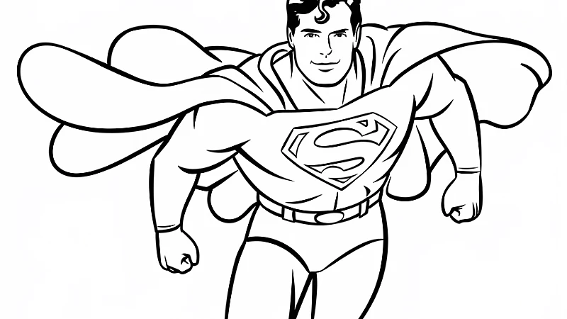 Unleash Your Creativity with Superman Coloring Pages