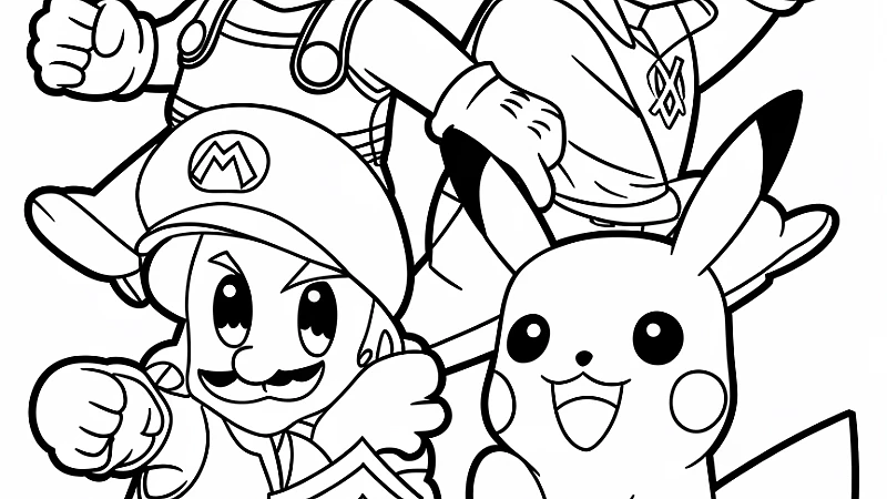 Super Smash Bros Coloring Pages: Unleash Your Creativity