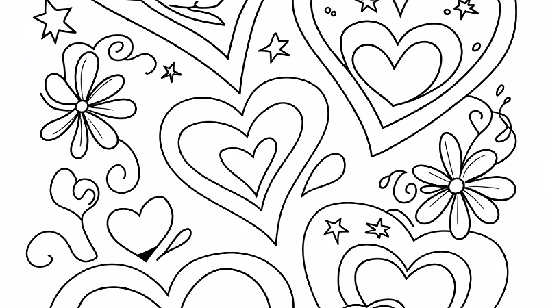 Discover the Joy of Heart Coloring Sheets for All Ages