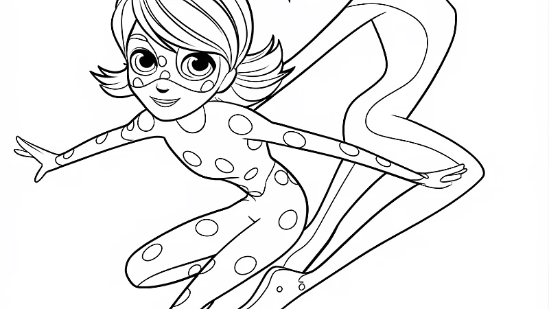Explore the Magic of Miraculous Ladybug Coloring Page