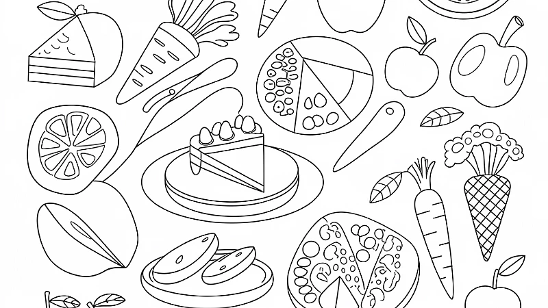 Delightful Food Coloring Pages for Creative Kids