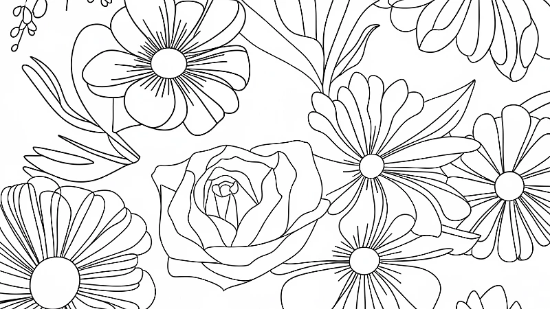 The Art of Flower Colouring: A Creative Escape