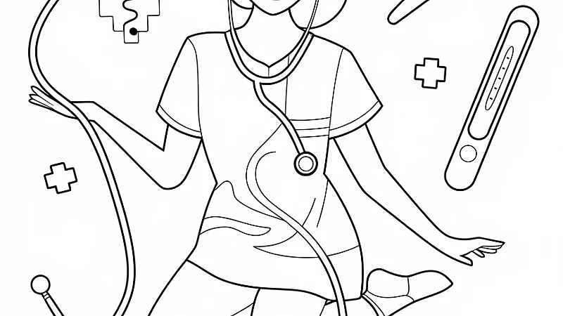 Nurse Coloring Pages: A Fun and Therapeutic Way to Unwind