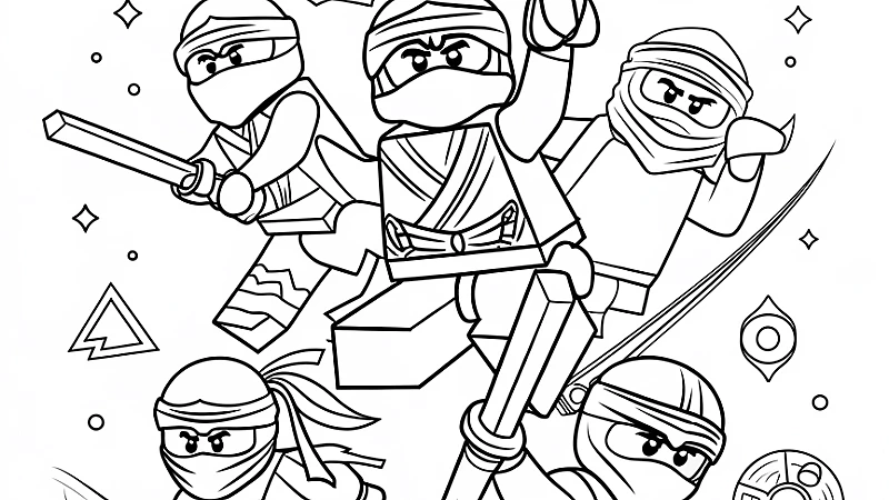 Ninjago Printable: Fun Coloring and Activity Sheets for Kids