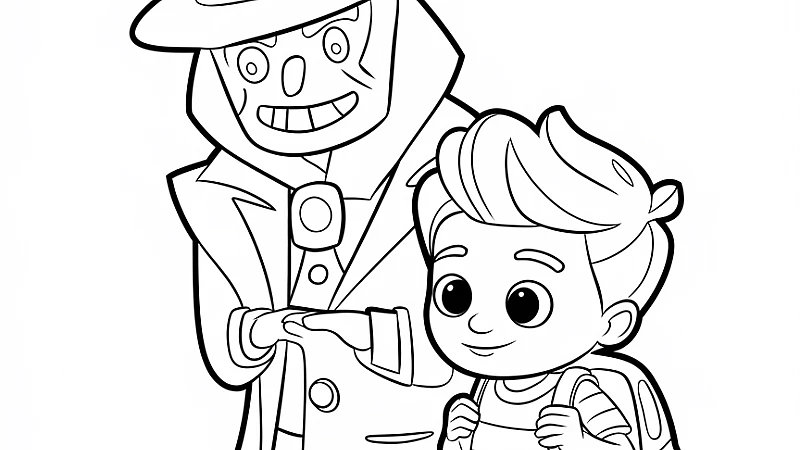 Discover the Fun of Hello Neighbor Coloring Page