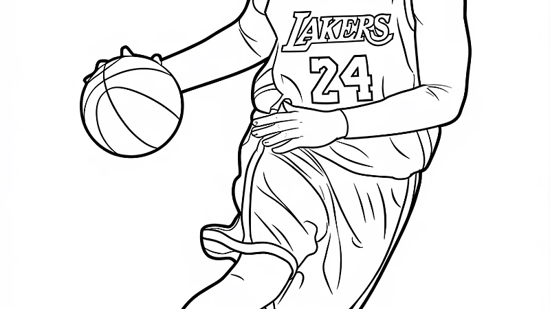 Kobe Bryant Coloring Pages: Unleash Your Creativity