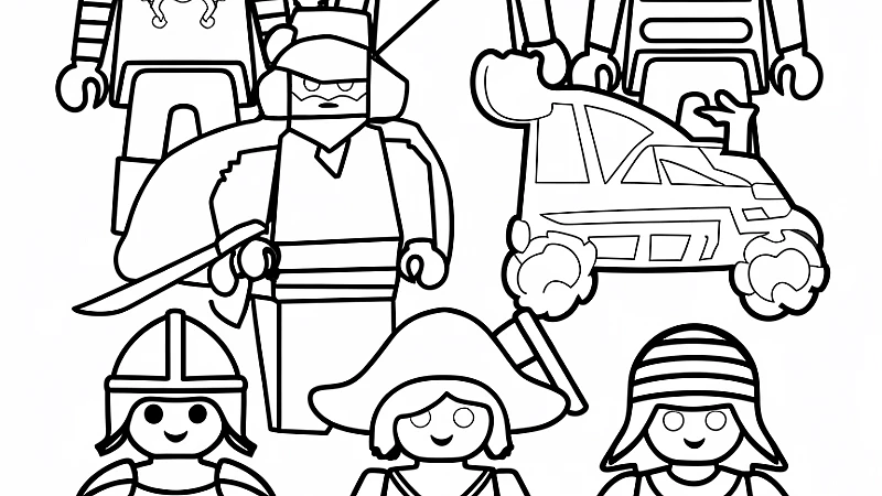 Playmobil Coloring Pages: Fun and Engaging Activities for Kids