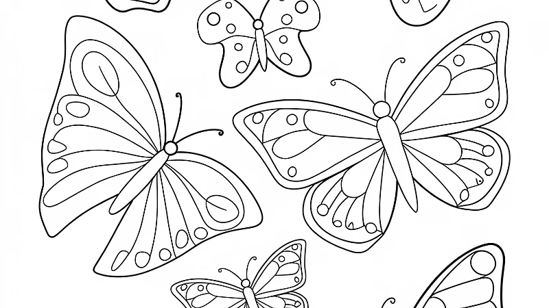 Explore Creativity with Butterfly Printable Coloring Pages