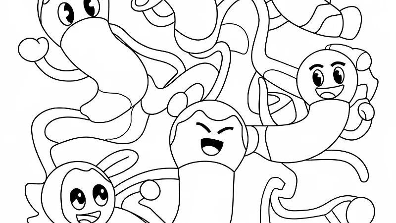 Unleash Creativity with Goo Jit Zu Coloring Page