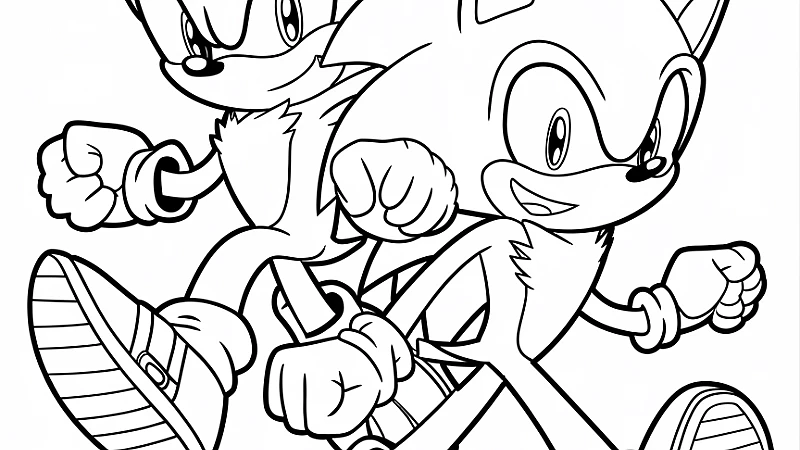 Discover Exciting Sonic and Knuckles Coloring Pages for Kids