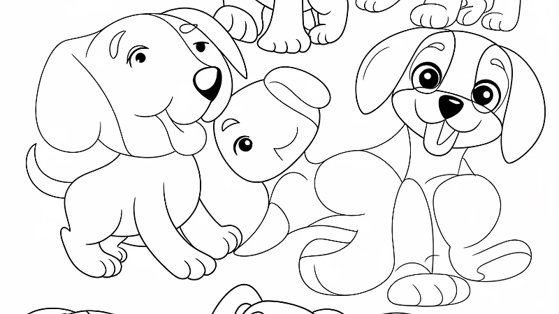 Discover the Joy with Cute Puppy Coloring Pages