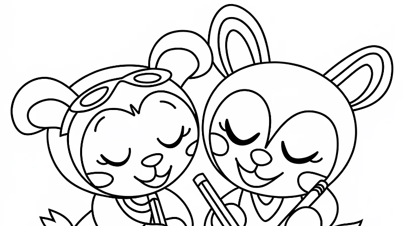 The Ultimate Collection of Best Friend Coloring Pages