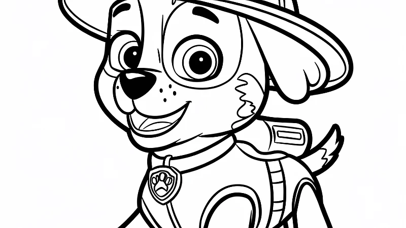 Discover the Joy of Creativity with a Marshall Coloring Page