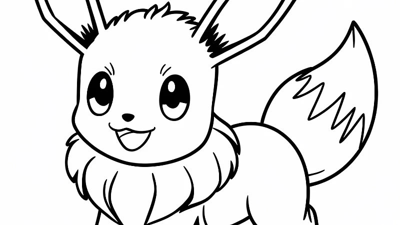 Eevee Coloring Page: A Fun and Creative Way to Engage Your Kids