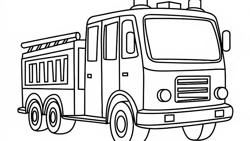 Fun and Engaging Fire Engine Colouring Pages for Kids