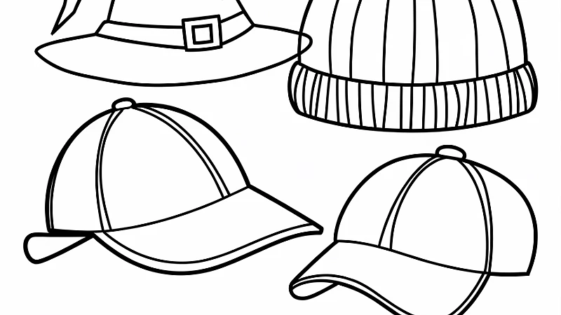 Explore Creative Hat Coloring Pages for Fun and Relaxation