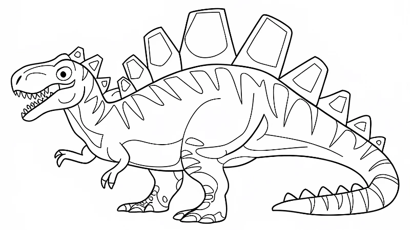 Exciting Scorpius Rex Coloring Page for Dino Lovers