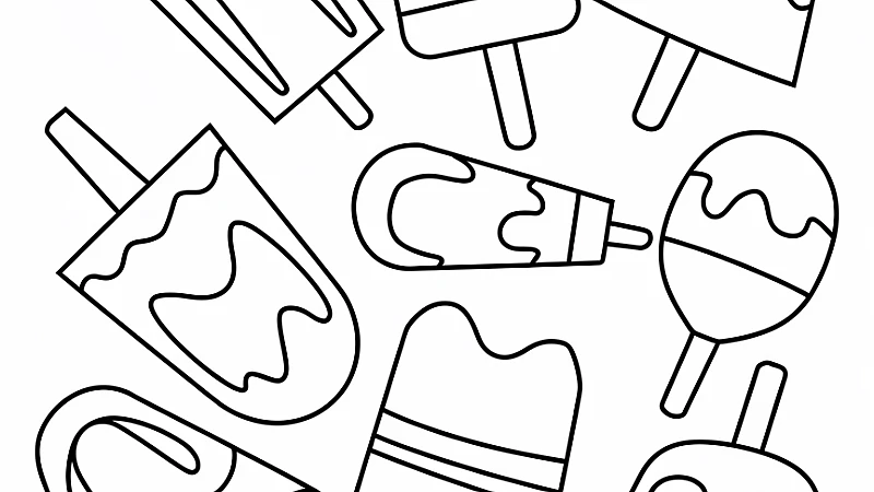 Popsicle Coloring Page: Fun and Creative Activities for Kids