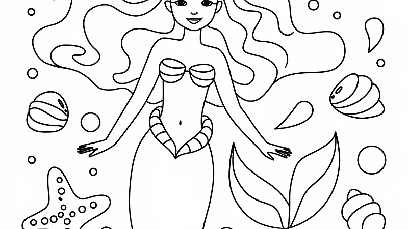 Discover the Magic of Free Mermaid Coloring Pages