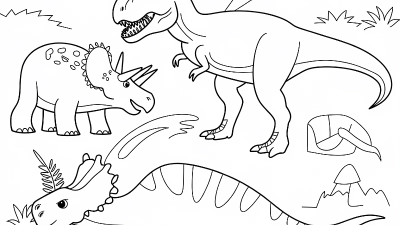 Discover Fun with Free Printable Dinosaur Coloring Pages