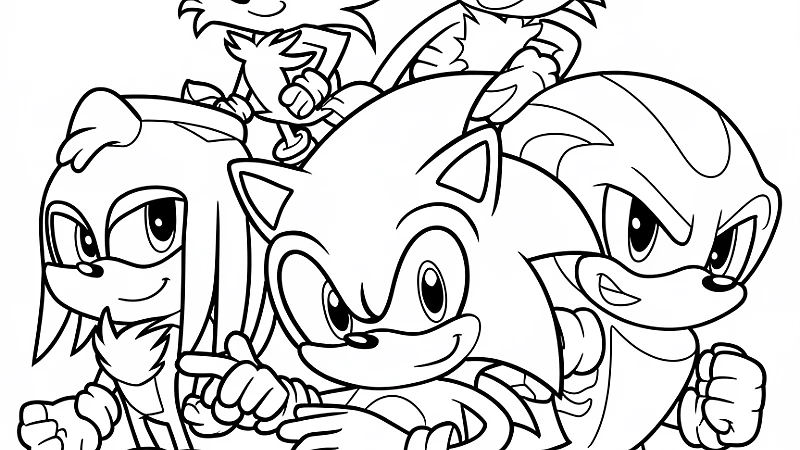 Explore Fun and Creative Sonic Prime Coloring Pages