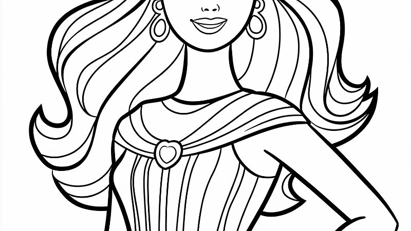 Creating a Stunning Barbie Drawing with Colour: A Step-by-Step Guide