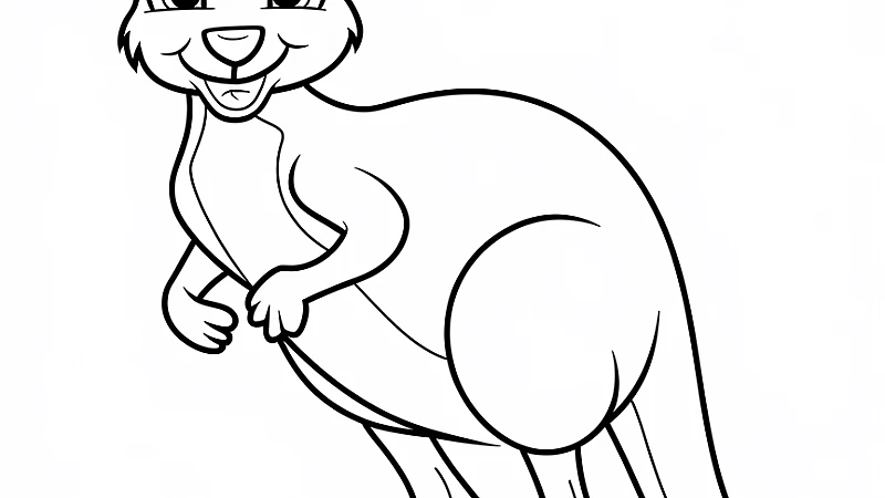 Explore the Fun of Kangaroo Coloring Pages