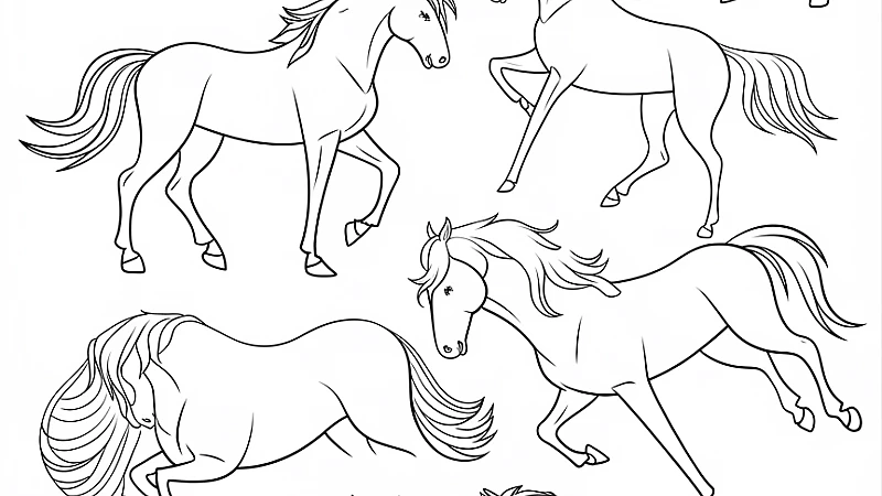 Explore the Joy of Horse Printable Coloring Pages