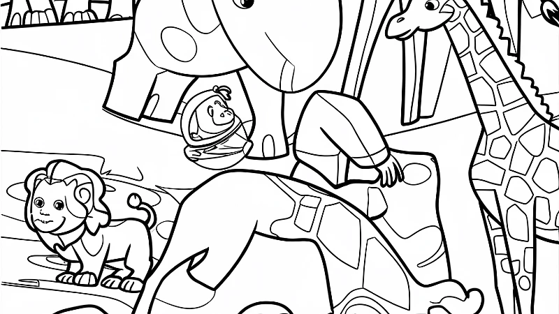 Exploring the World of Curious George Coloring Pages