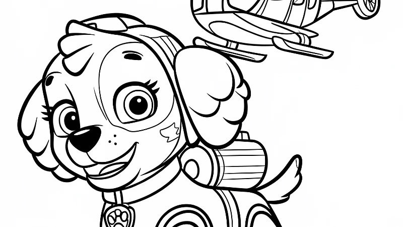 Explore Fun with Paw Patrol Skye Coloring Pages
