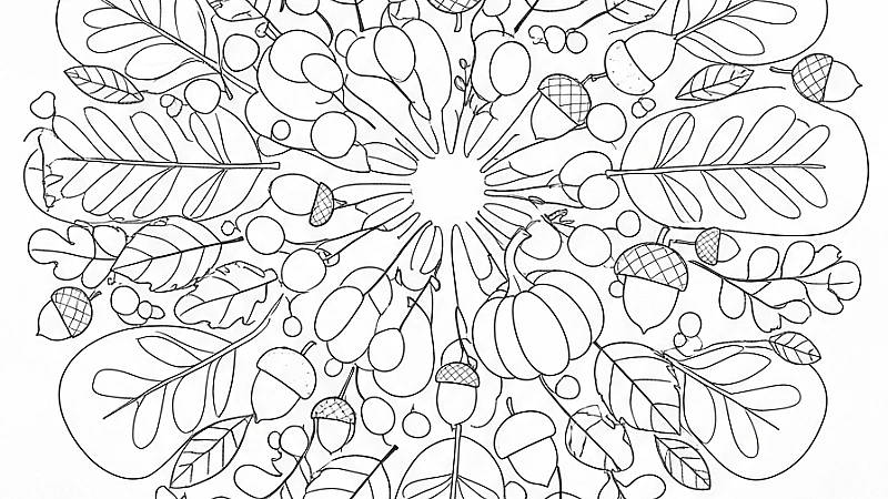 Amazing Autumn Mandalas Coloring Pages (Free PDF Printables)