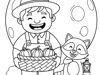 15 Harvest Moon Celebration Coloring Pages (Free PDF)
