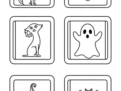 Creative Haunted Halloween Designs Coloring Page