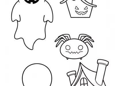 Incredible Haunted Halloween Designs Coloring Page