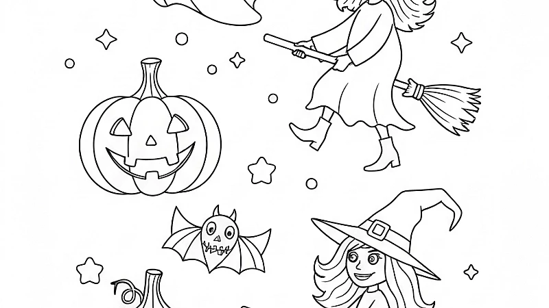 15 Haunted Halloween Designs Coloring Pages (Free PDF)