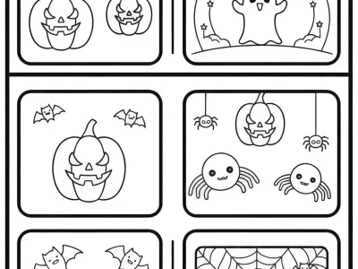 Perfect Haunted Halloween Designs Coloring Page