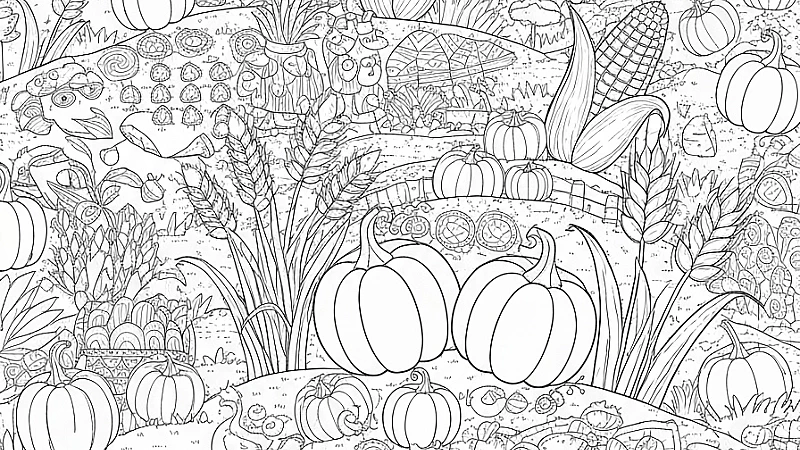 15 Harvest Time Fun Coloring Pages (Free PDF Printables)